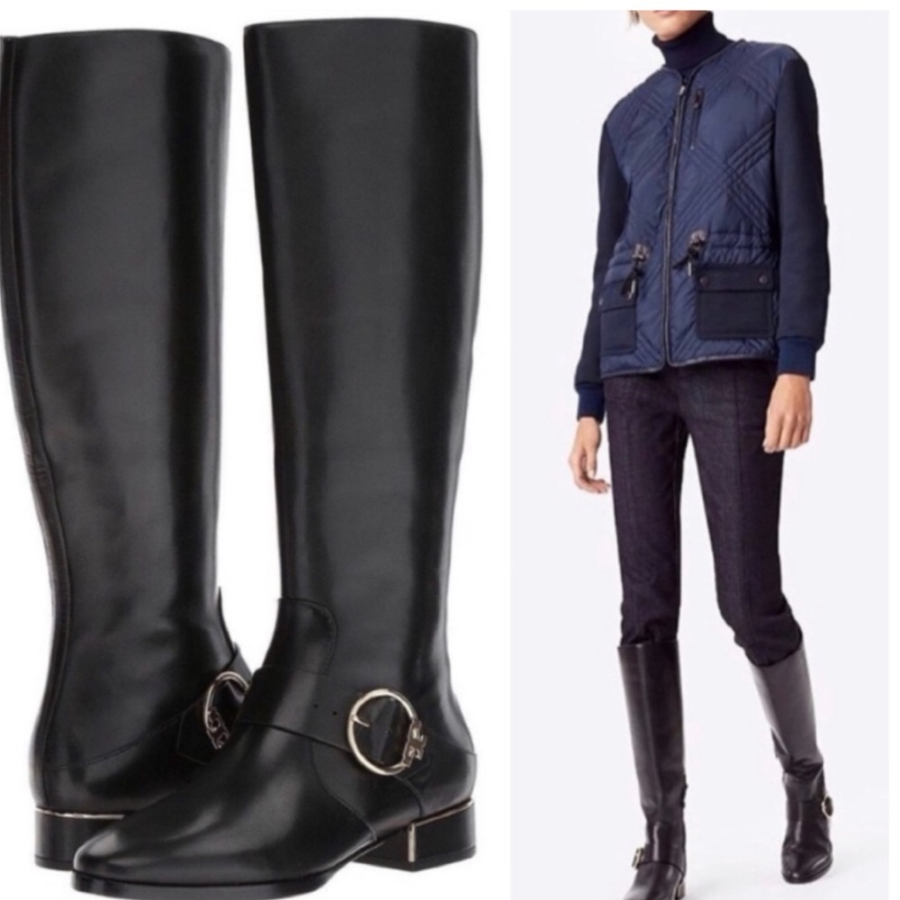 NIB Tory Burch Sofia Riding Boot Leather Riding Boots